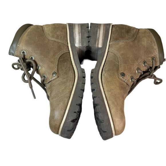 Skechers Brown Leather Lace Up Ankle Boots - Picture 4 of 12